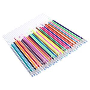 100 Colors Gel Pen Refills Set Glitter Metallic Multicolor
